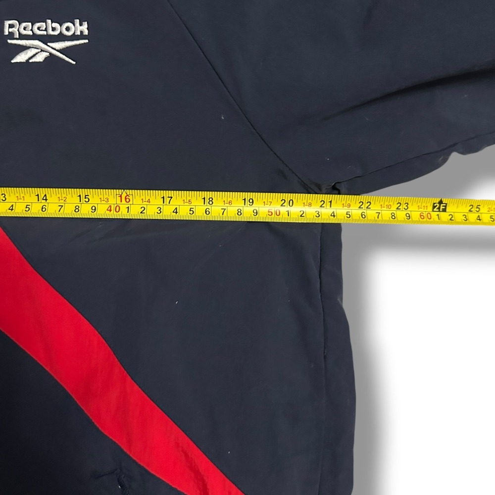 Reebok Classic Vector Tracktop Windbreaker Jacket Navy White Red Men's M Retro - Picture 7 of 8
